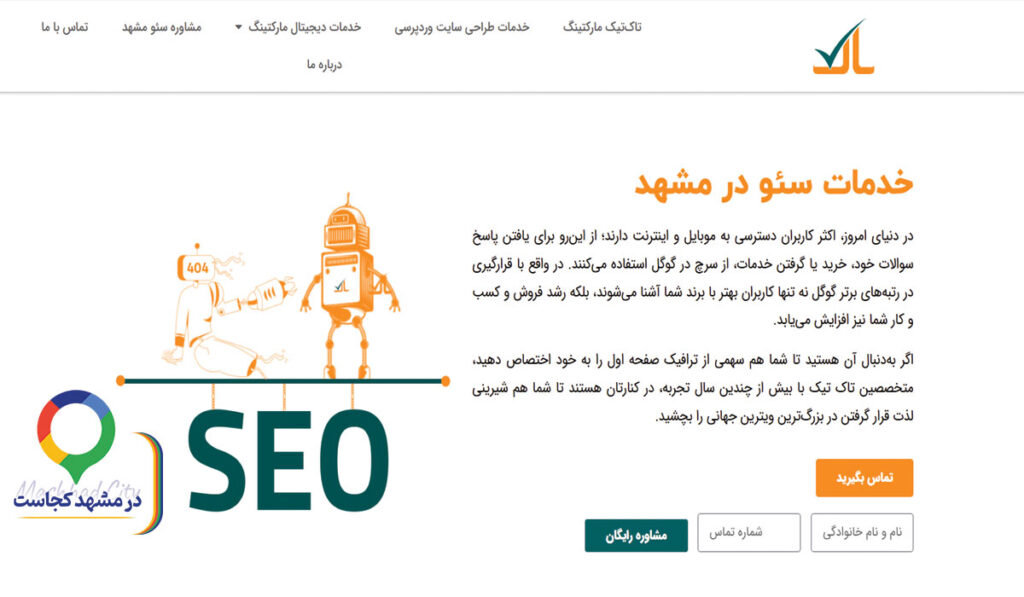 خدمات سئو تاکتیک در مشهد