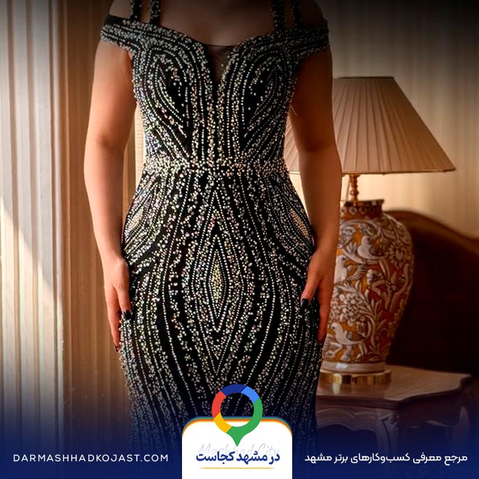 نمونه کار لباس مجلسی کرپ 